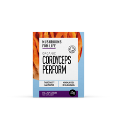 Mushrooms For Life Organic Cordyceps Perform 60g Powder
