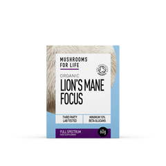 Mushrooms For Life Organic Lion's Mane Focus 60g Powder
