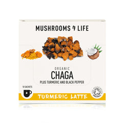 Mushrooms 4 Life Organic Chaga Turmeric Latte 10's