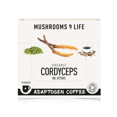 Mushrooms 4 Life Organic Cordyceps Adaptogen Coffee 10's