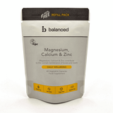 Balanced Magnesium, Calcium & Zinc 60s Refill Pack