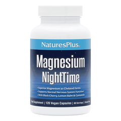 NaturesPlus Magnesium NightTime Capsules 120s