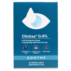 Clinitas 0.4% Soothe Hydrating and Lubricating Eye Drops