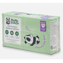 Mama Bamboo Sustainable Bamboo Nappies Size 0 (1.5-3kg 3-6lbs) 30s