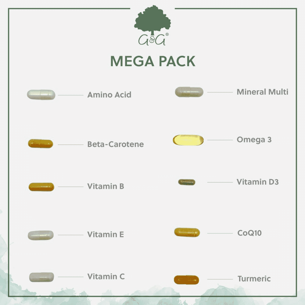 Mega Day G&G Vitamins Mega Multivitamin Pack 28 Day Supply – G&G Vitamins