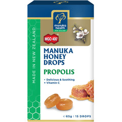 Manuka Health Products Manuka Honey Drops with Propolis MGO 400+ 65g 15's