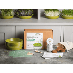 Teeny Greeny Microfarm Organic Microgreen Grow Kit 'Micro-Brassica' (Red Cabbage, Broccoli, Kale)