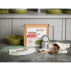 Teeny Greeny Microfarm Organic Microgreen Grow Kit 'Rocket Fuel' (Broccoli, Red Cabbage, Rocket)