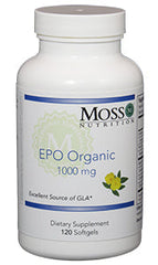 Moss Nutrition EPO Organic (Evening Primrose Oil) 1000mg - 120 Softgels