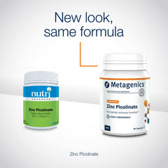 Metagenics Zinc Picolinate 90s (Formerly Nutri Adv. NUT-3150)