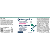 Metagenics Multi Essentials For Women 30s (Formerly Nutri Adv. NUT-3254)