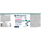 Metagenics Multi Essentials For Women 60s (Formerly Nutri Adv. NUT-3255)