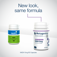 Metagenics NADH 5mg 60s (Formerly Nutri Adv. NUT-3325)