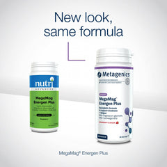 Metagenics MegaMag Energen Plus Raspberry Flavour 30 Servings (Formerly Nutri Adv. NUT-3368)
