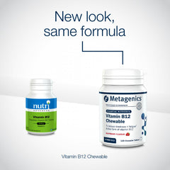 Metagenics Vitamin B12 Chewable Raspberry Flavour 120s (Formerly Nutri Adv. NUT-4404)