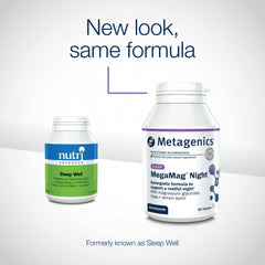 Metagenics MegaMag® Night 60s (Formerly Nutri Adv. Sleep Well NUT-6185)