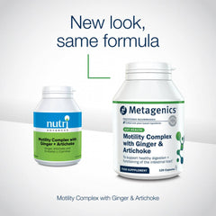 Metagenics Motility Complex with Ginger + Artichoke 120s (Formerly Nutri Adv. NUT-6963)