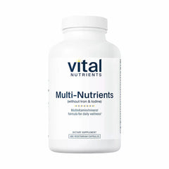 Multi-Nutrients (No Iron or Iodine) - 180 Capsules | Vital Nutrients