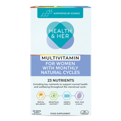 Health & Her Multivitamin for Women with Monthly Natural Cycles 60s