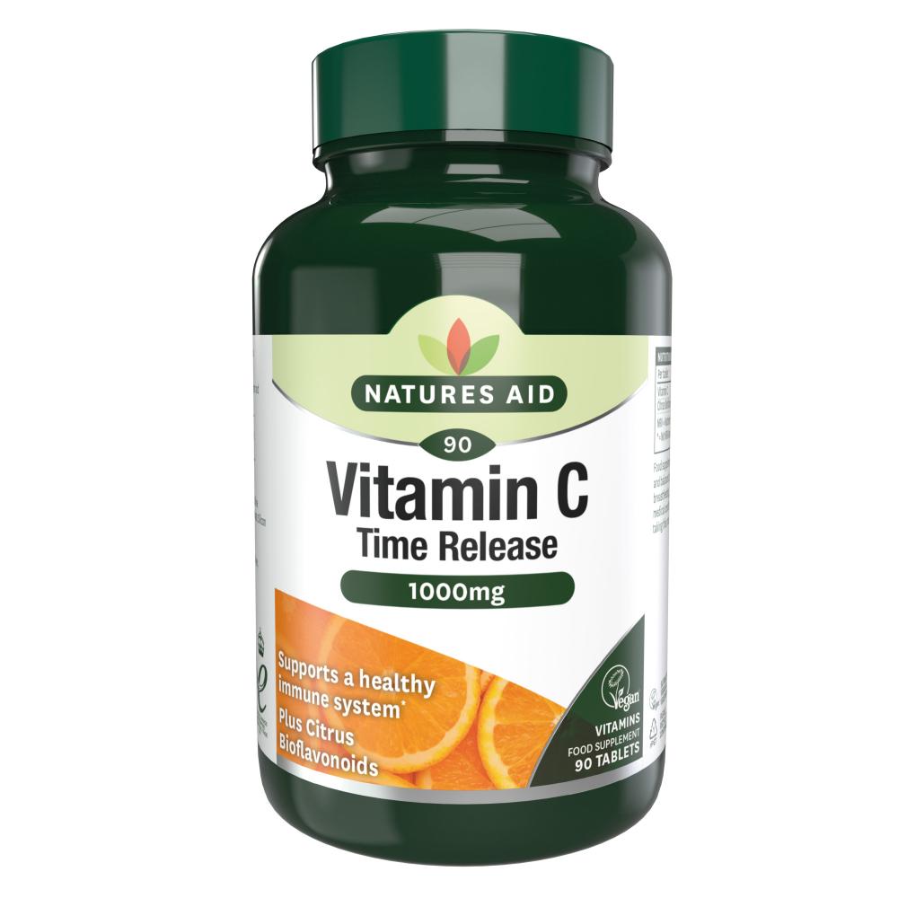 Natures Aid Vitamin C Time Release 1000mg 90's