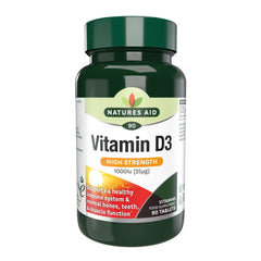 Natures Aid Vitamin D3 High Strength 1000iu 90's