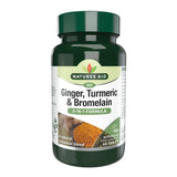 Natures Aid Ginger, Turmeric & Bromelain (3-In-1 Formula) 60's