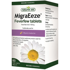 Natures Aid MigraEeze Feverfew 100mg 60's