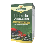 Natures Aid Ultimate Greens & Berries (100% Pure Food Extracts) 60's