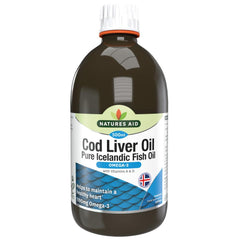 Natures Aid Cod Liver Oil Liquid (with Vitamin A & D) 500ml