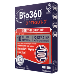 Natures Aid Bio360 OptiGUT-D Digestion Support 30's