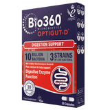 Natures Aid Bio360 OptiGUT-D Digestion Support 30's