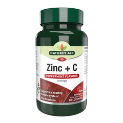 Natures Aid Zinc + C Peppermint Flavour Lozenge 30's