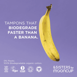Mooncup Naked Tampons with Cardboard Applicator Light 16s