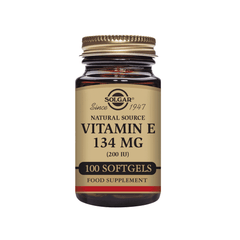 Solgar Natural Source Vitamin E 134mg (200iu) 100 Vegetable Softgels