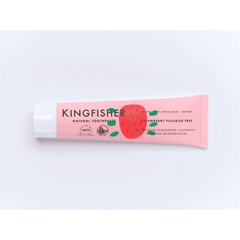 Kingfisher Natural Toothpaste Strawberry Fluoride Free 100ml (PINK)