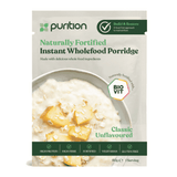 Purition Naturally Fortified Instant Wholefood Porridge Classic Unflavoured 4 x 60g CASE