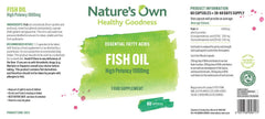 Nature's Own Fish Oil High Potency 1000mg 60's