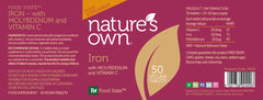 Nature's Own Iron with Molybdenum and Vitamin C 50's