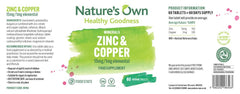 Nature's Own Zinc & Copper 60's