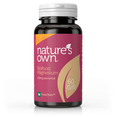 Nature's Own Food State Magnesium 100mg elemental 60's