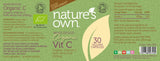 Nature's Own Wholefood Organic Vit C 30's