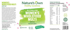 Nature's Own Women's Wholefood Multi with Iron 60's