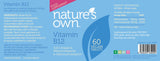 Nature's Own Vitamin B12 as Methylcobalamin & Adenosylcobalamin 60's