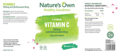 Nature's Own Vitamin C 1000mg with Bioflavonoids 60's