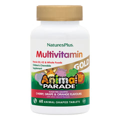 Nature's Plus Multivitamin GOLD Animal Parade Sugar Free Assorted Flavours 60's