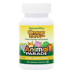 Nature's Plus Omega 3/6/9 Junior Animal Parade Natural Lemon Flavour 90's