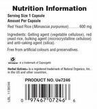 Nature's Plus Red Yeast Rice 600mg 60's