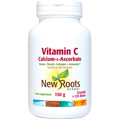 New Roots Herbal Vitamin C Calcium-L-Ascorbate Crystals 150g