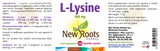 New Roots Herbal L-Lysine 500mg 100's