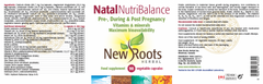 New Roots Herbal Natal Nutri Balance 90's